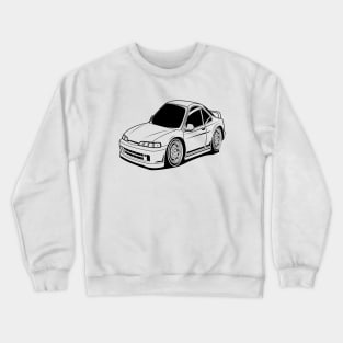 Baby car integra black pirnt Crewneck Sweatshirt